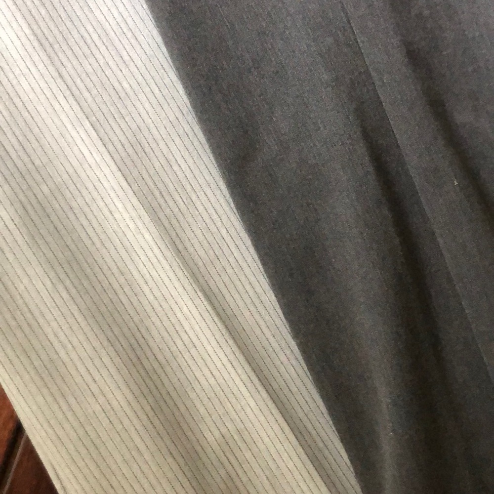 2 like new express editor pants gray pinstripe